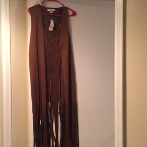 Brand new fringed duster
